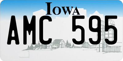 IA license plate AMC595