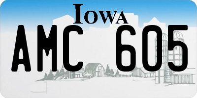 IA license plate AMC605