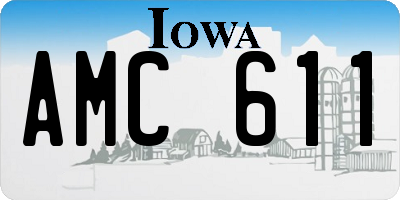 IA license plate AMC611