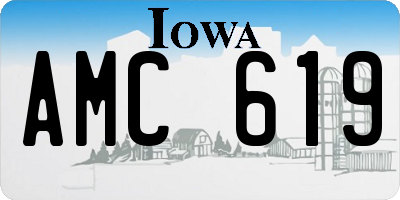 IA license plate AMC619