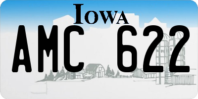 IA license plate AMC622