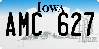 IA license plate AMC627