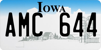 IA license plate AMC644