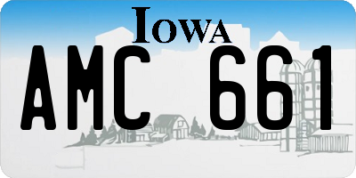 IA license plate AMC661