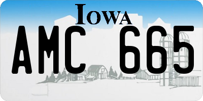 IA license plate AMC665