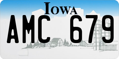IA license plate AMC679