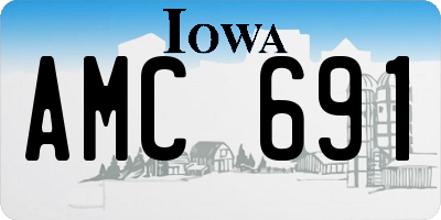 IA license plate AMC691