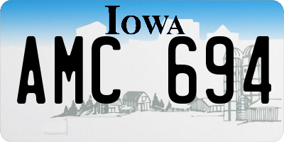 IA license plate AMC694