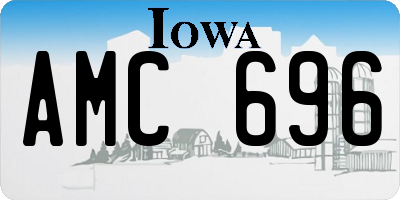 IA license plate AMC696
