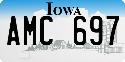IA license plate AMC697
