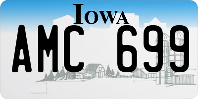 IA license plate AMC699