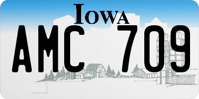 IA license plate AMC709