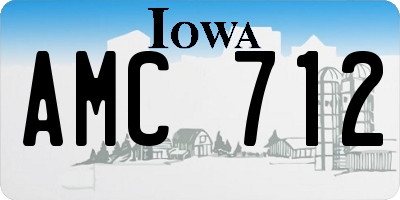 IA license plate AMC712
