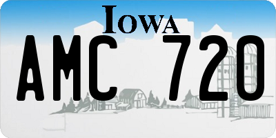 IA license plate AMC720