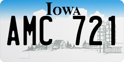 IA license plate AMC721