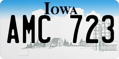 IA license plate AMC723