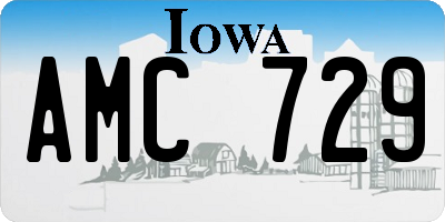 IA license plate AMC729
