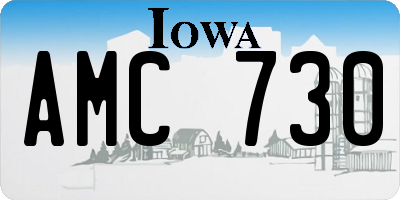 IA license plate AMC730