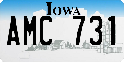 IA license plate AMC731