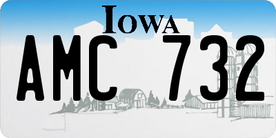 IA license plate AMC732