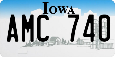 IA license plate AMC740