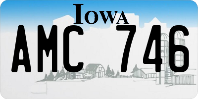 IA license plate AMC746