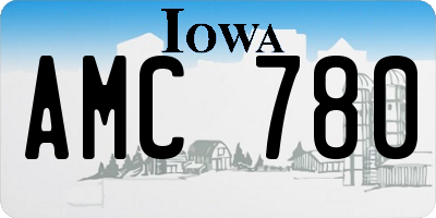 IA license plate AMC780