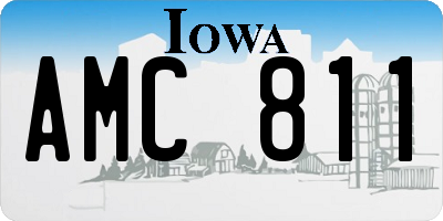 IA license plate AMC811