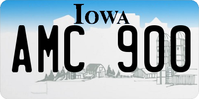 IA license plate AMC900