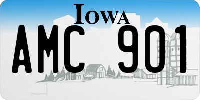 IA license plate AMC901