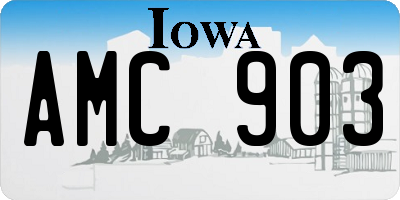 IA license plate AMC903