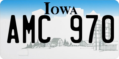 IA license plate AMC970