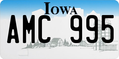 IA license plate AMC995