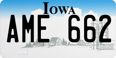 IA license plate AME662