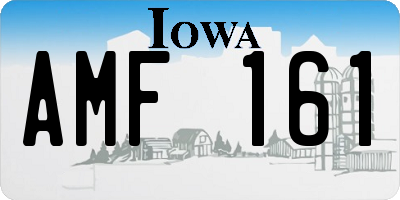 IA license plate AMF161