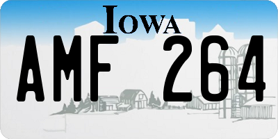 IA license plate AMF264