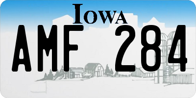 IA license plate AMF284