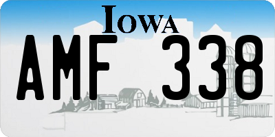 IA license plate AMF338