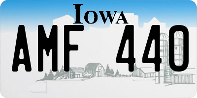 IA license plate AMF440