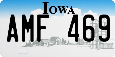IA license plate AMF469