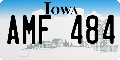 IA license plate AMF484