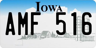 IA license plate AMF516