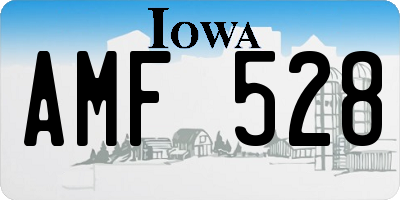 IA license plate AMF528
