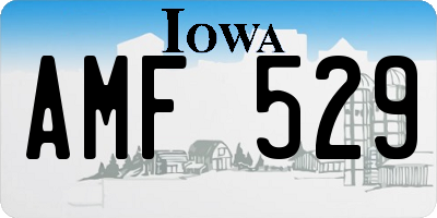 IA license plate AMF529