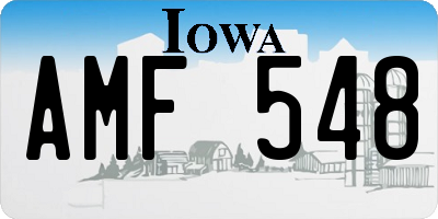 IA license plate AMF548