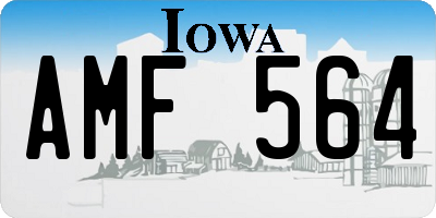 IA license plate AMF564