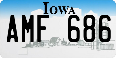 IA license plate AMF686