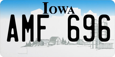 IA license plate AMF696