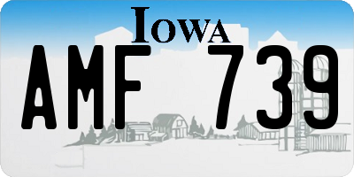 IA license plate AMF739