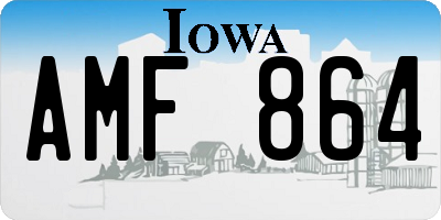 IA license plate AMF864